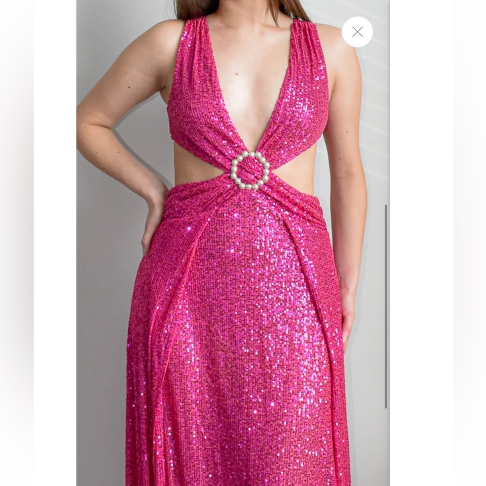 Stunning Pink Sequin Gown